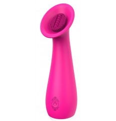 Розовый клиторальный стимулятор CHARMING SUNFLOWER - 15,3 см.