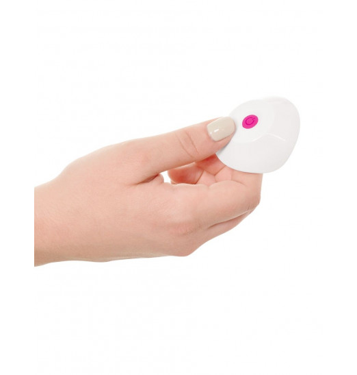 Розовый вибромассажер со сменной присоской Wall Banger Deluxe - 19 см.