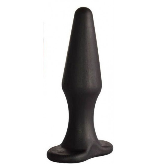 Черная коническая анальная пробка Comfort - 10,6 см.