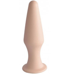 Телесная коническая анальная пробка Comfort - 10,6 см.