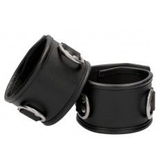 Черные поножи Restraint Ankle Cuff With Padlock