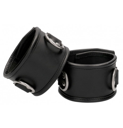 Черные поножи Restraint Ankle Cuff With Padlock