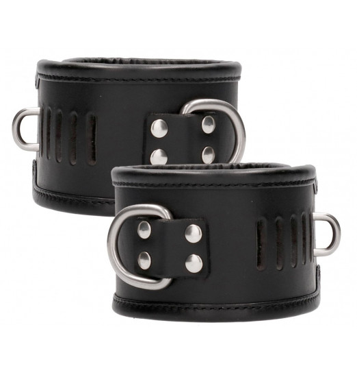 Черные поножи Restraint Ankle Cuff With Padlock