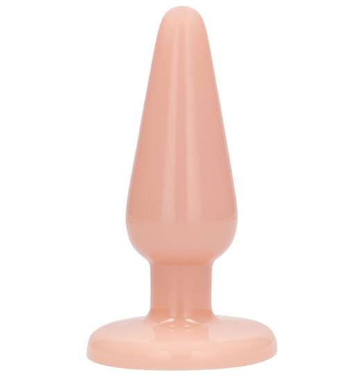 Телесная коническая анальная пробка Basic 5 Inch - 12,7 см.