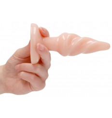 Телесная витая анальная пробка Rounded 5 Inch - 12,7 см.