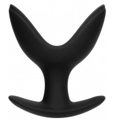 Черная анальная пробка-эспандер Split 5 - 10,3 см.