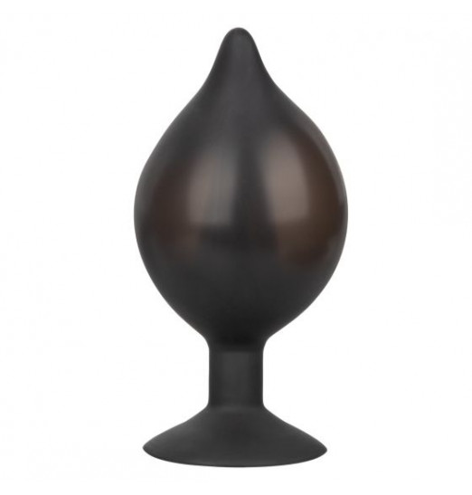 Расширяющаяся анальная пробка со съемным шлангом Large Silicone Inflatable Plug - 13,25 см.