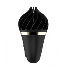 Черный вибратор-спиннер Satisfyer Sweet Treat