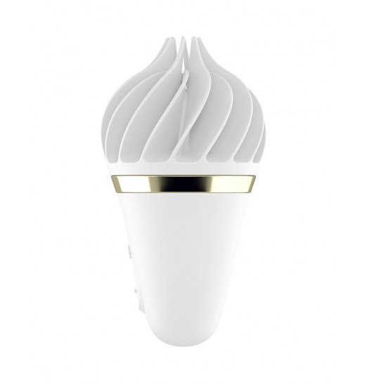 Белый вибратор-спиннер Satisfyer Sweet Treat