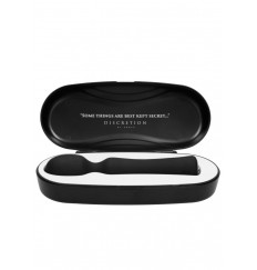 Черный универсальный массажер Wand Pearl - 20 см.