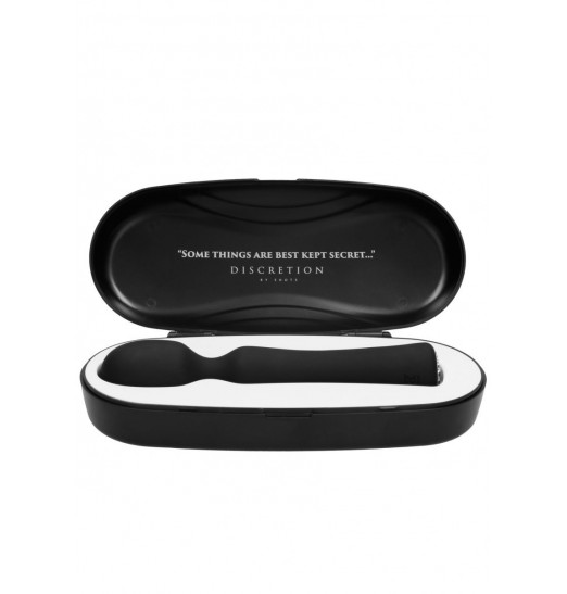 Черный универсальный массажер Wand Pearl - 20 см.