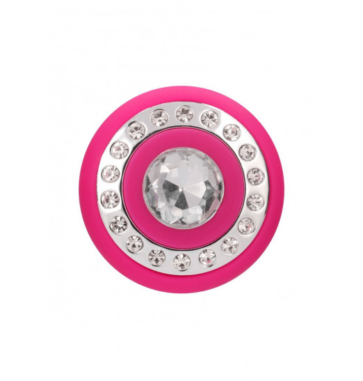 Розовый универсальный массажер Wand Pearl - 20 см.