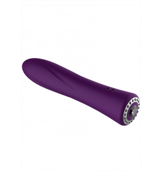 Фиолетовый классический вибромассажер Jewel - 19,5 см. Фиолетовый классический вибромассажер Jewel - 19,5 см.
