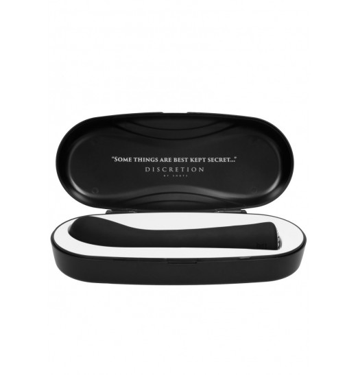 Черный вибромассажер для точки G Glimmer - 20,5 см.