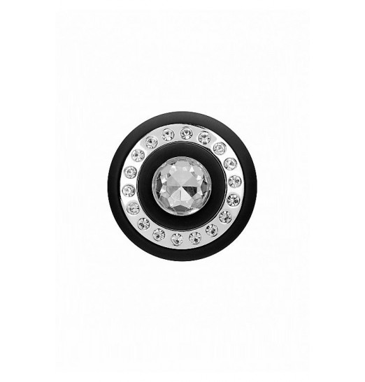 Черный вибромассажер для точки G Glimmer - 20,5 см.