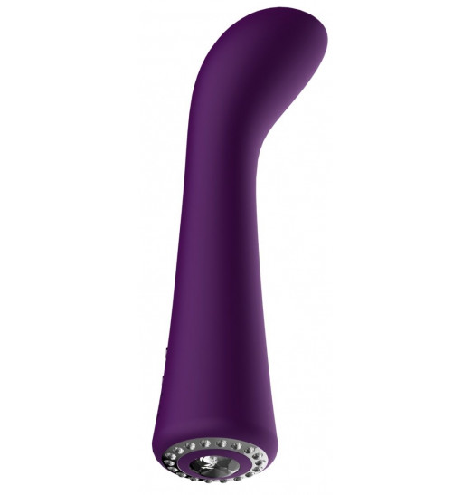 Фиолетовый вибромассажер для точки G Glimmer - 20,5 см.
