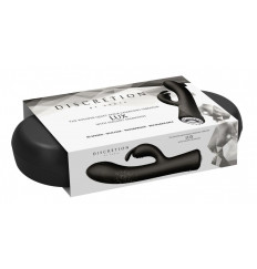 Черный вибромассажер-кролик Lux - 20 см.