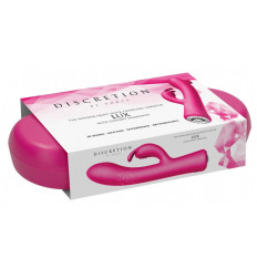 Розовый вибромассажер-кролик Lux - 20 см.