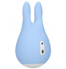 Голубой клиторальный стимулятор Sugar Bunny - 9,5 см.