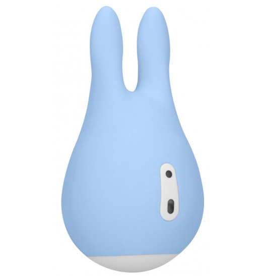 Голубой клиторальный стимулятор Sugar Bunny - 9,5 см.