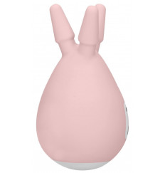 Розовый клиторальный стимулятор Luscious с тремя отростками