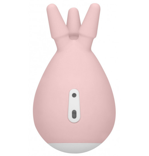 Розовый клиторальный стимулятор Luscious с тремя отростками