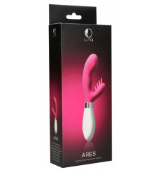 Розовый вибратор-кролик Ares - 21 см.