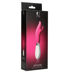 Розовый вибратор-кролик Athos - 22 см.