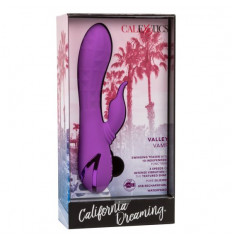 Фиолетовый вибратор-кролик Valley Vamp - 21,5 см.