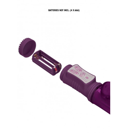 Фиолетовый вибратор-кролик Rotating Butterfly - 22,8 см. Фиолетовый вибратор-кролик Rotating Butterfly - 22,8 см.