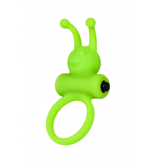 Зеленое эрекционное виброкольцо на пенис Cock Ring