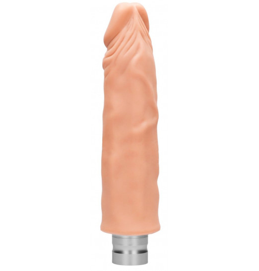 Телесный реалистичный вибратор Vibrating Dildo - 25 см.