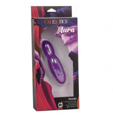 Фиолетовый вибромассажер Aura Teaser