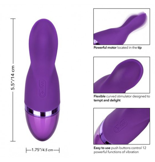 Фиолетовый вибромассажер Aura Teaser