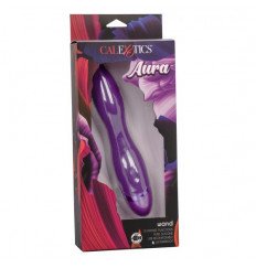 Фиолетовый вибромассажер Aura Wand - 21,5 см.