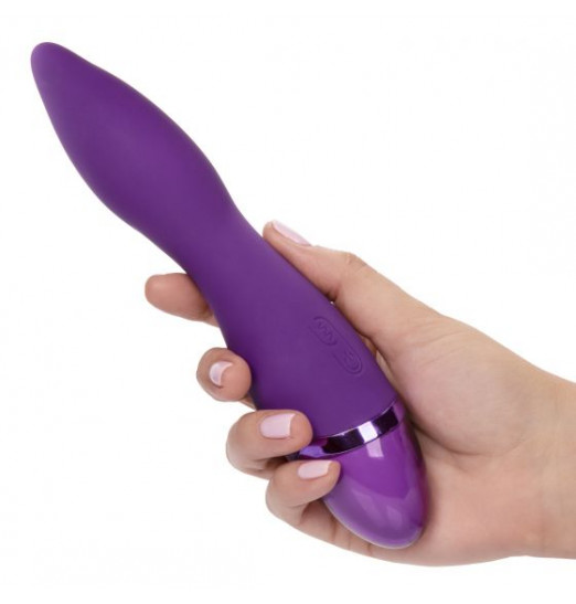 Фиолетовый вибромассажер Aura Wand - 21,5 см.