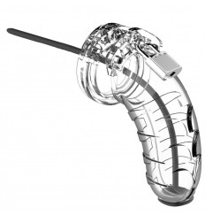 Прозрачный мужской пояс верности со стимулятором уретры Cock Cage Model 16 Chastity 4.5