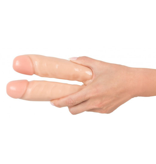 Двусторонний гнущийся фаллоимитатор Double Dong - 33 см.