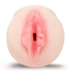 Телесный реалистичный мастурбатор-вагина с розовыми губками