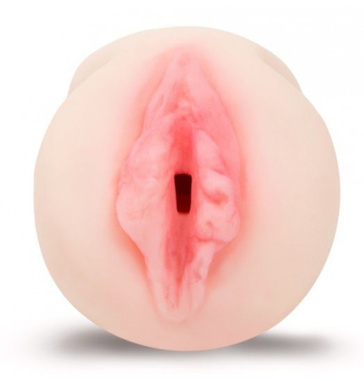 Телесный реалистичный мастурбатор-вагина с розовыми губками