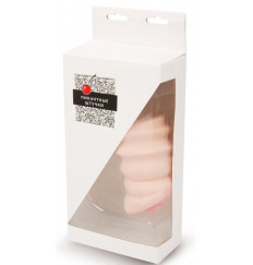 Телесный реалистичный рельефный мастурбатор-вагина