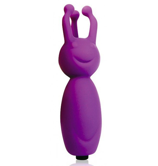 Фиолетовый фантазийный клиторальный стимулятор - 8,5 см.