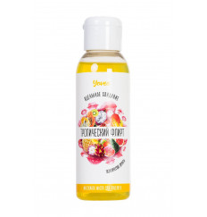 Массажное масло для поцелуев  Тропический флирт  с ароматом экзотических фруктов - 100 мл.