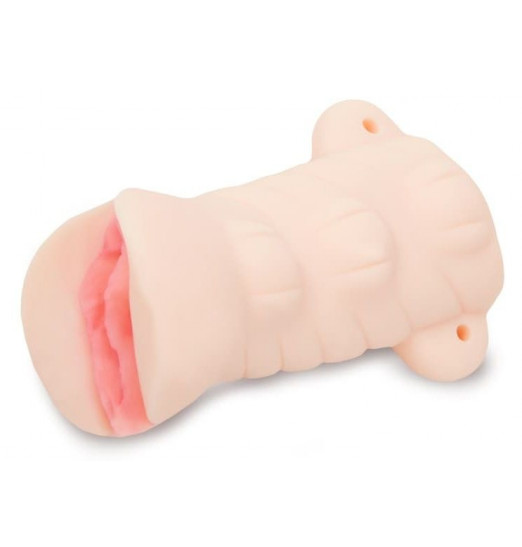 Телесный реалистичный мастурбатор-вагина с рельефной текстурой