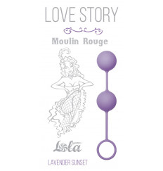 Сиреневые вагинальные шарики Love Story Moulin Rouge