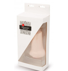 Телесный реалистичный гладкий мастурбатор-ротик