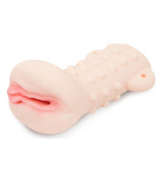 Телесный оригинальный мастурбатор-вагина