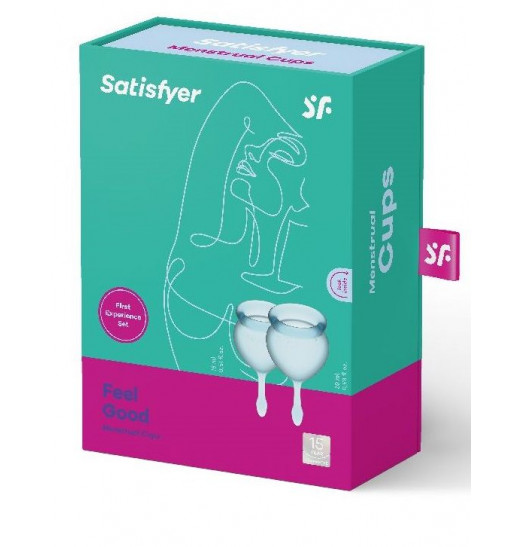 Набор голубых менструальных чаш Feel good Menstrual Cup