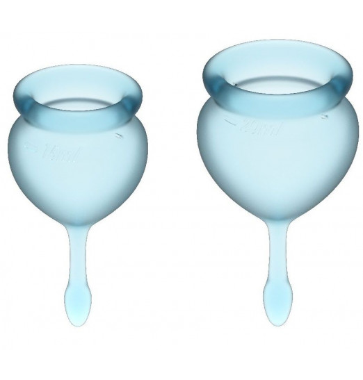 Набор голубых менструальных чаш Feel good Menstrual Cup