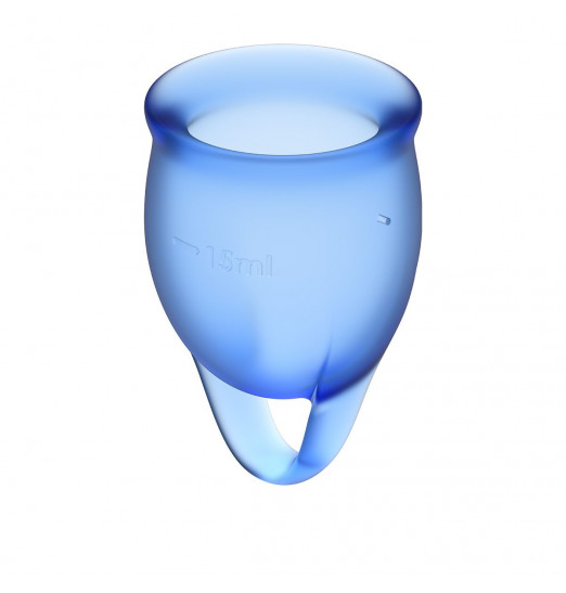 Набор синих менструальных чаш Feel confident Menstrual Cup